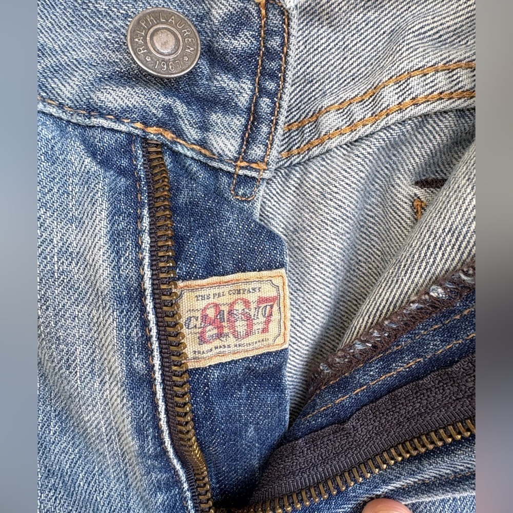Polo Ralph Lauren Jeans Mens 34x30 Blue Denim 867 Classic Fit Medium Wash EUC - Picture 4 of 16
